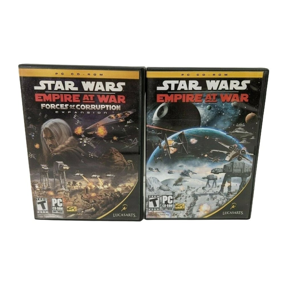 Set- Star Wars: Empire at War-Forces of Corruption PC Game w/Bonus Empire at War